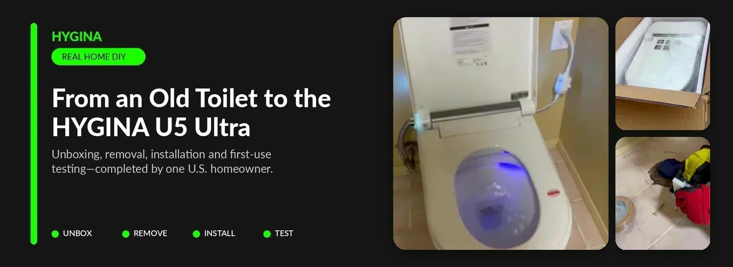 How I Replaced My Old Toilet with the HYGINA U5 Ultra: A Full DIY Installation