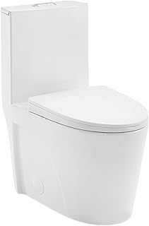 Traditional toilet with basic manual function for standard bathroom use