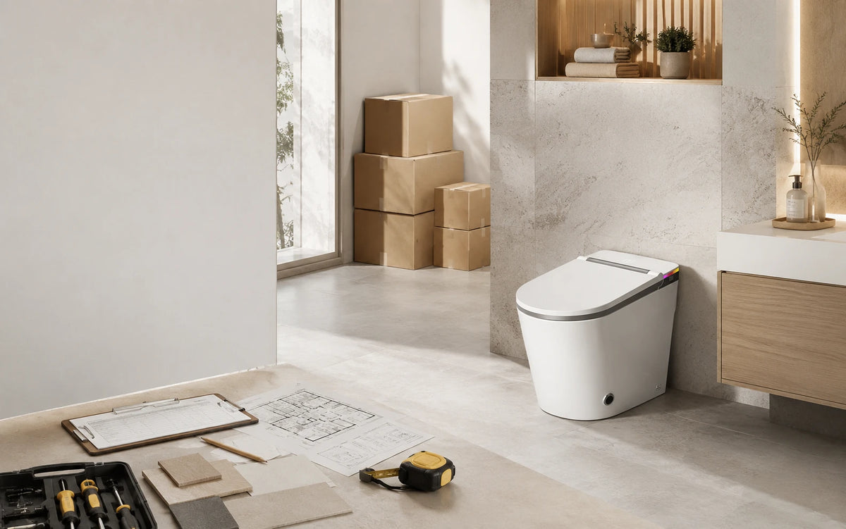 HYGINA smart toilet trial order support for contractors and remodelers
