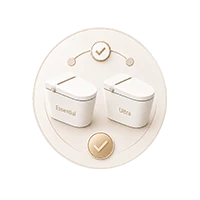 HYGINA smart toilet model selection icon for choosing between U5 Essential and U5 Ultra
