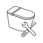 HYGINA smart toilet installation tools icon for preparing required setup tools before installation