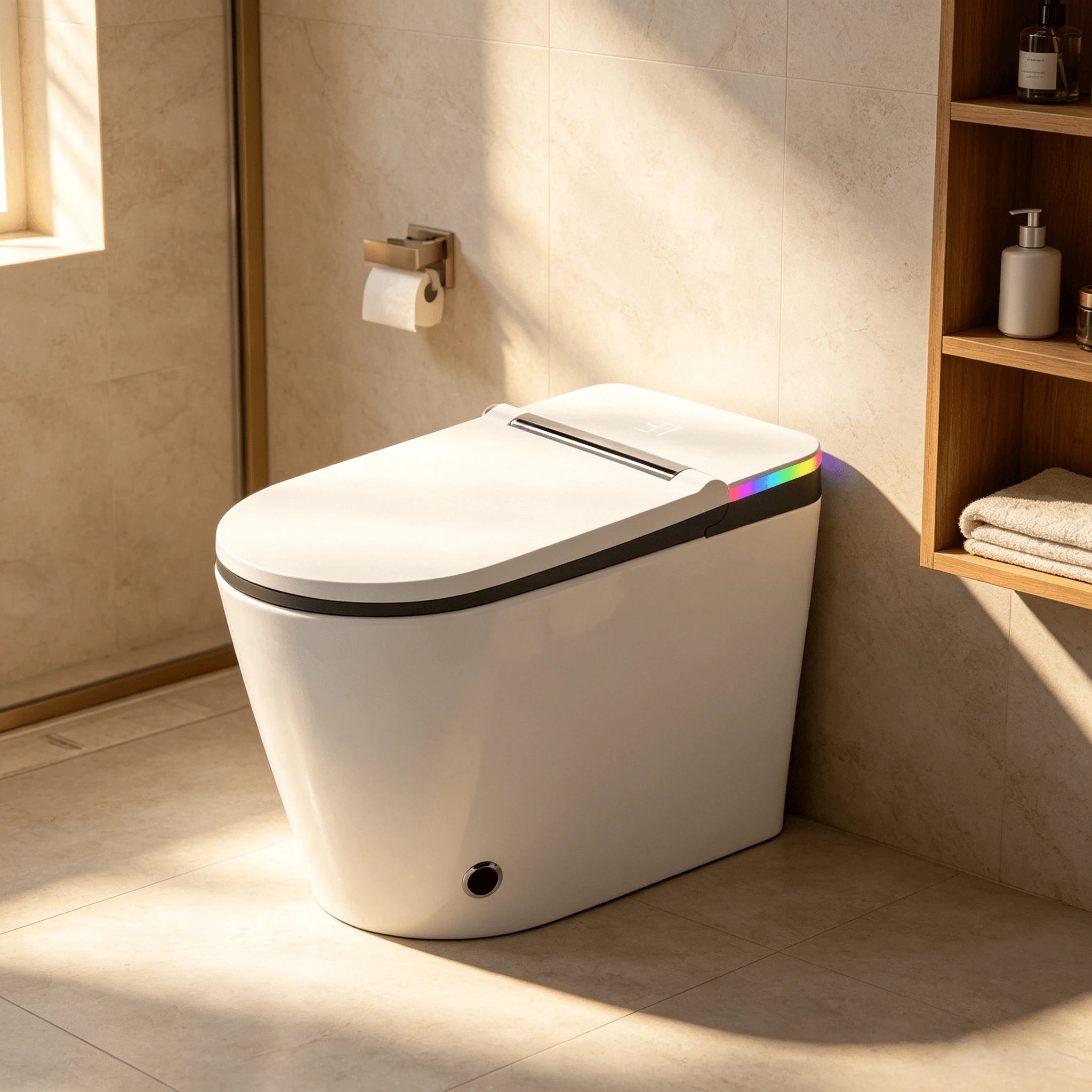 HYGINA smart toilet with heated seat and comfortable modern bathroom design