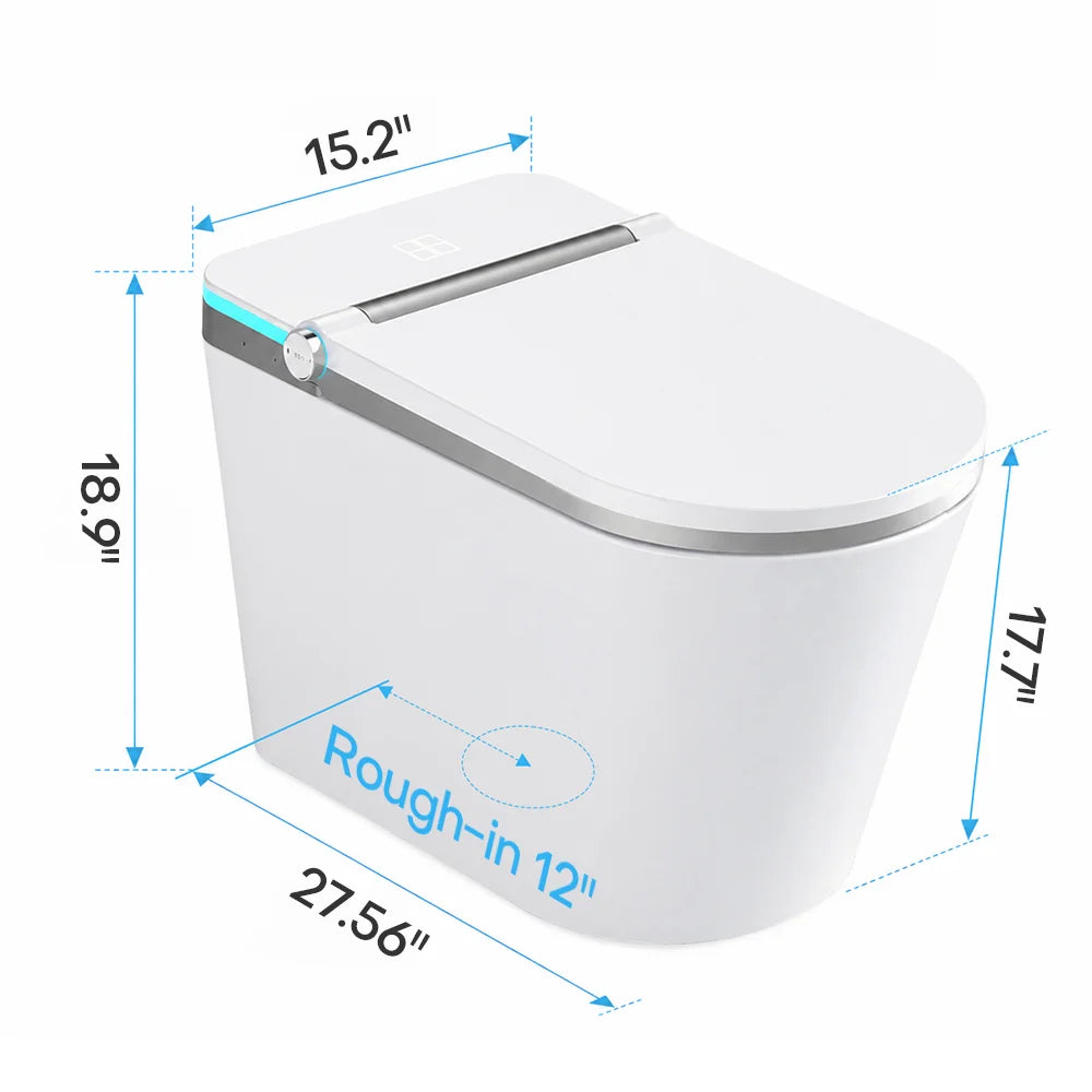 HYGINA U5 Essential smart toilet dimensions and size specifications for modern bathrooms.