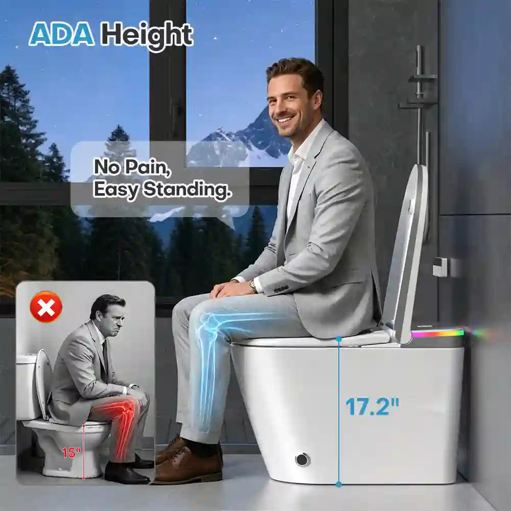HYGINA U5 Ultra smart toilet with accessible comfort design in a modern bathroom