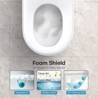HYGINA U5 Ultra smart toilet with foam shield protection to help reduce splash-back