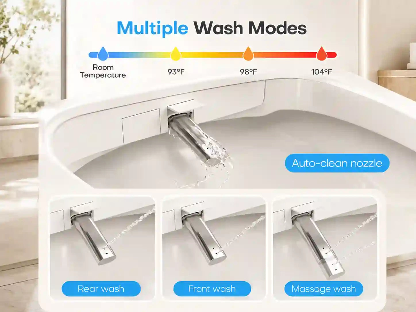 HYGINA U5 Ultra smart bidet toilet with rear wash feminine wash and moving wash